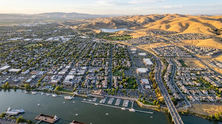 Antioch California neighborhoods and waterfront cityscape living in Antioch California