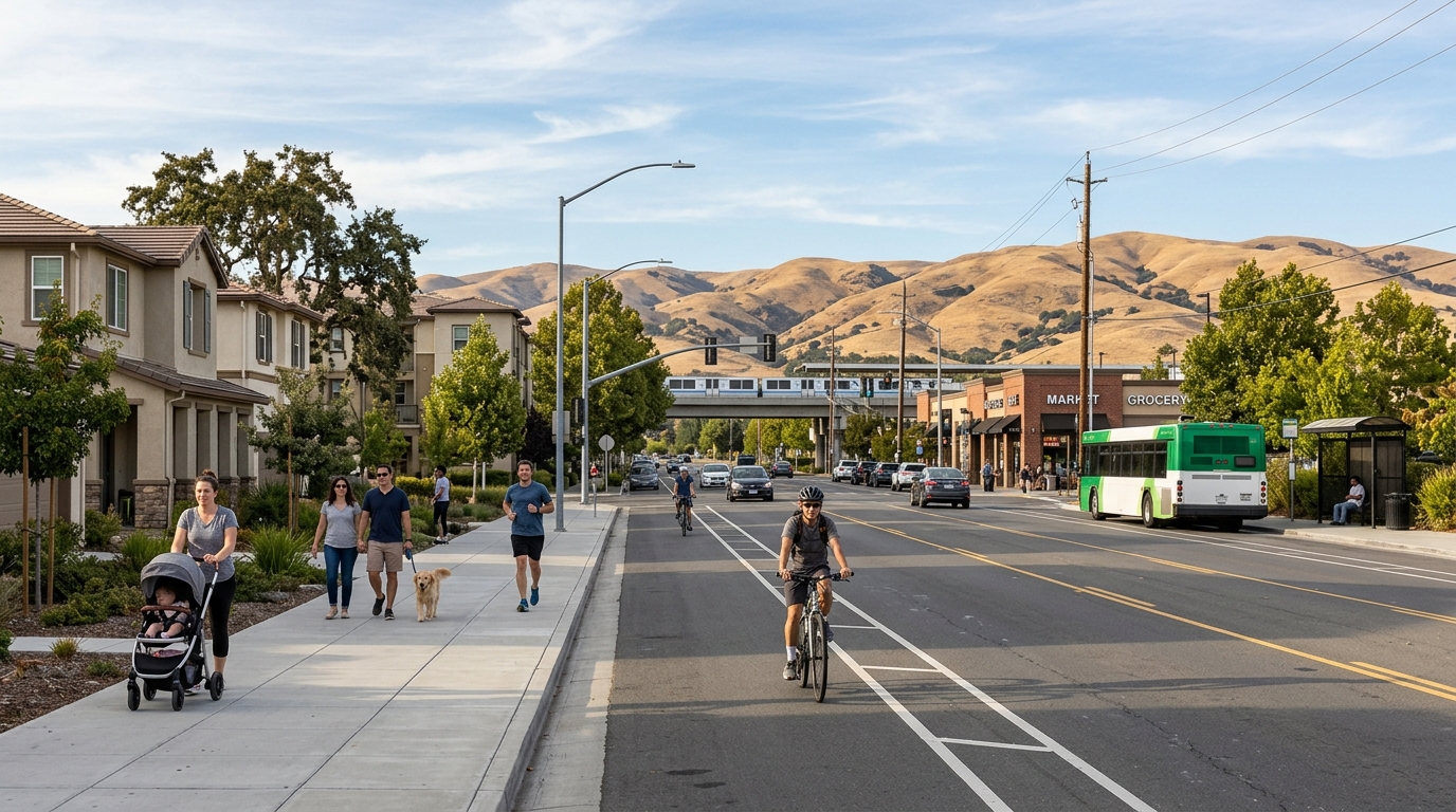 Housing and transportation connections in Antioch California
