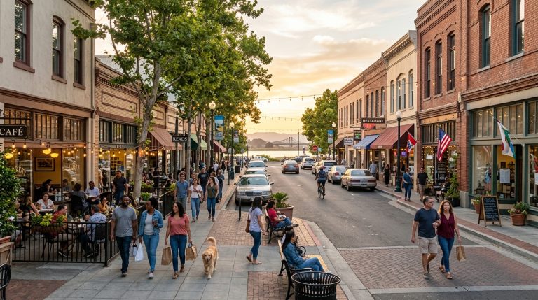 Local businesses and shoppers in Antioch California