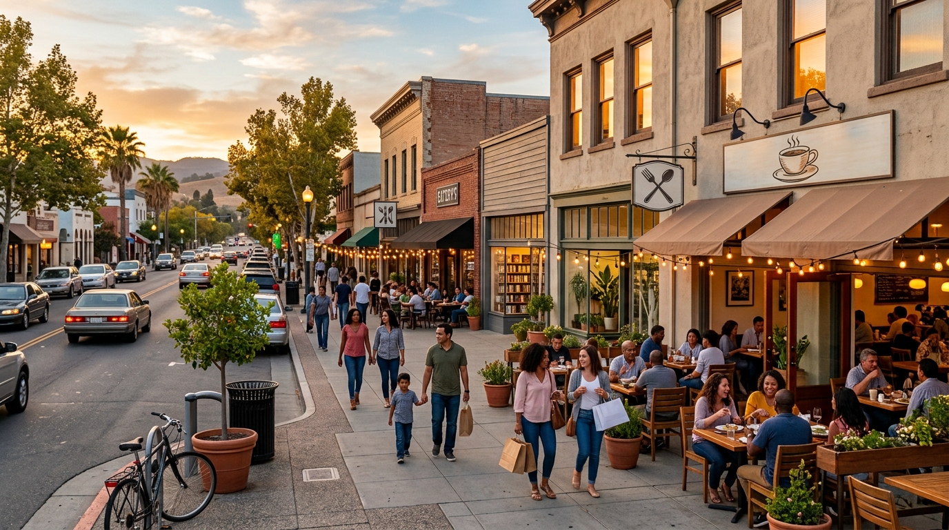 Local shops and restaurants serving the Antioch community
