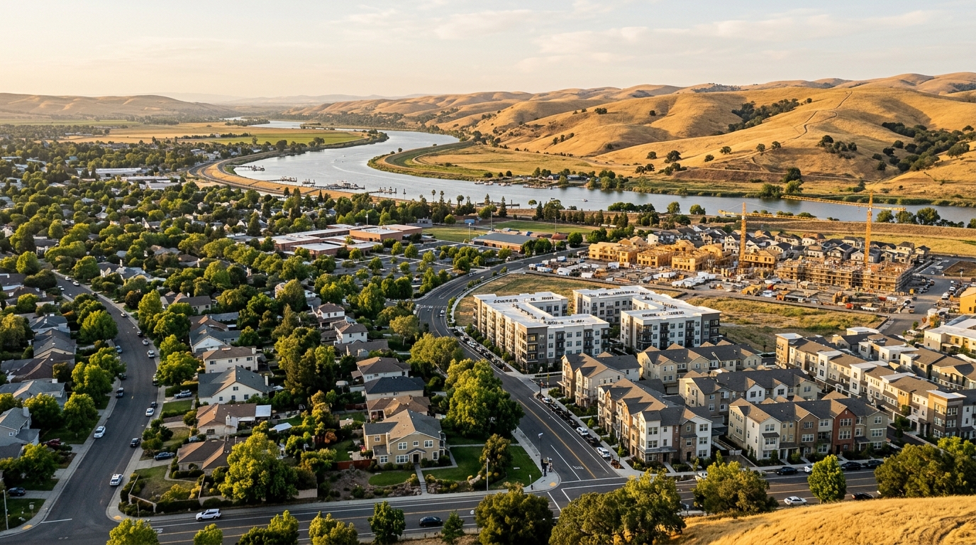 New housing development across Antioch California