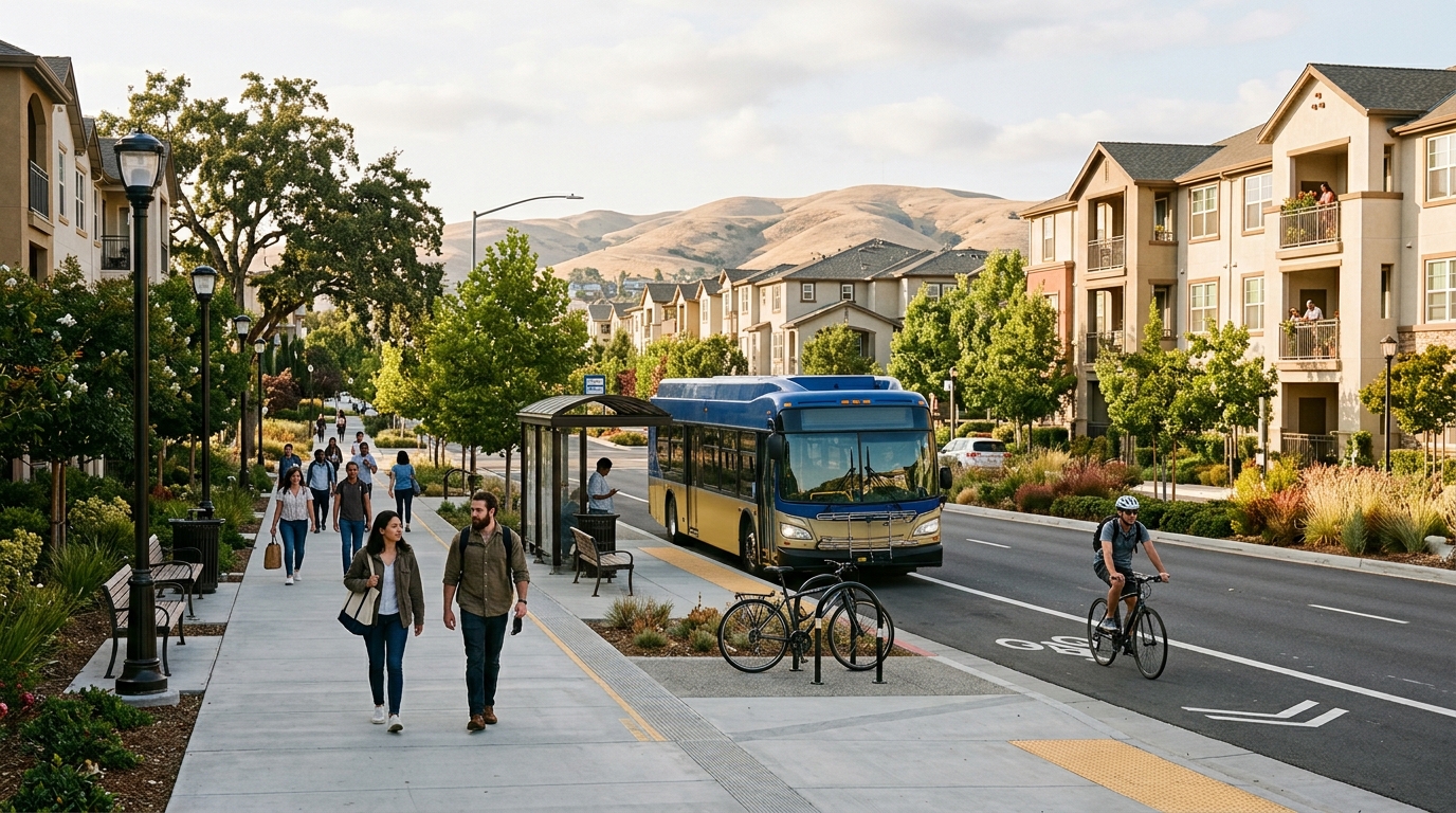 Transit-oriented housing near Antioch transportation